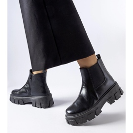 Botines Petronio macizos negros 1