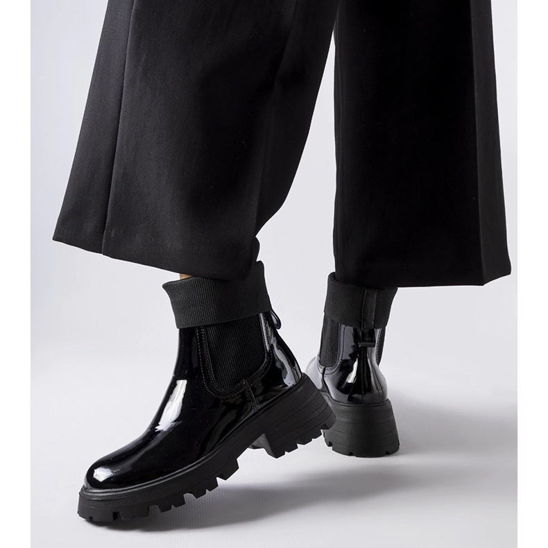 Botas de trabajo sin cordones Breolungi negras negro 1