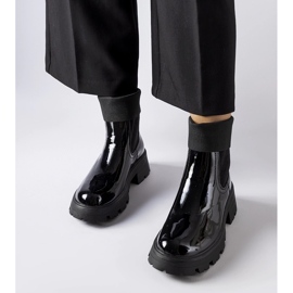Botas de trabajo sin cordones Breolungi negras negro 2