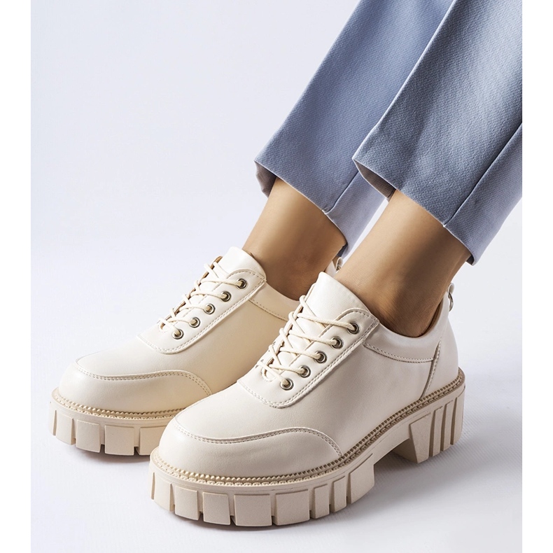 Zapatos Severino clásicos elegantes beige 1