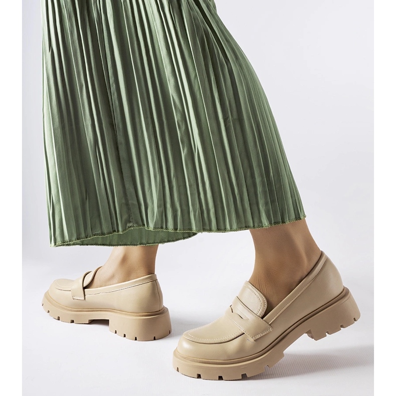 Mocasines Puccianiello elegantes beige 1