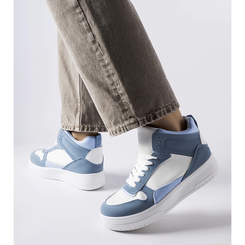 Zapatillas altas Adite azules 1