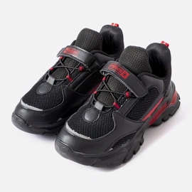 News Zapatillas con velcro Blanchefle negras y rojas. negro 1