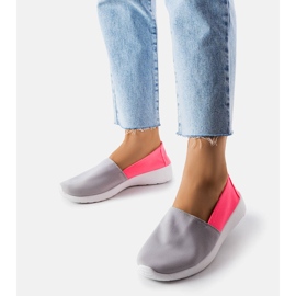 Inna Zapatillas slip-on rosas y grises de Winding 2