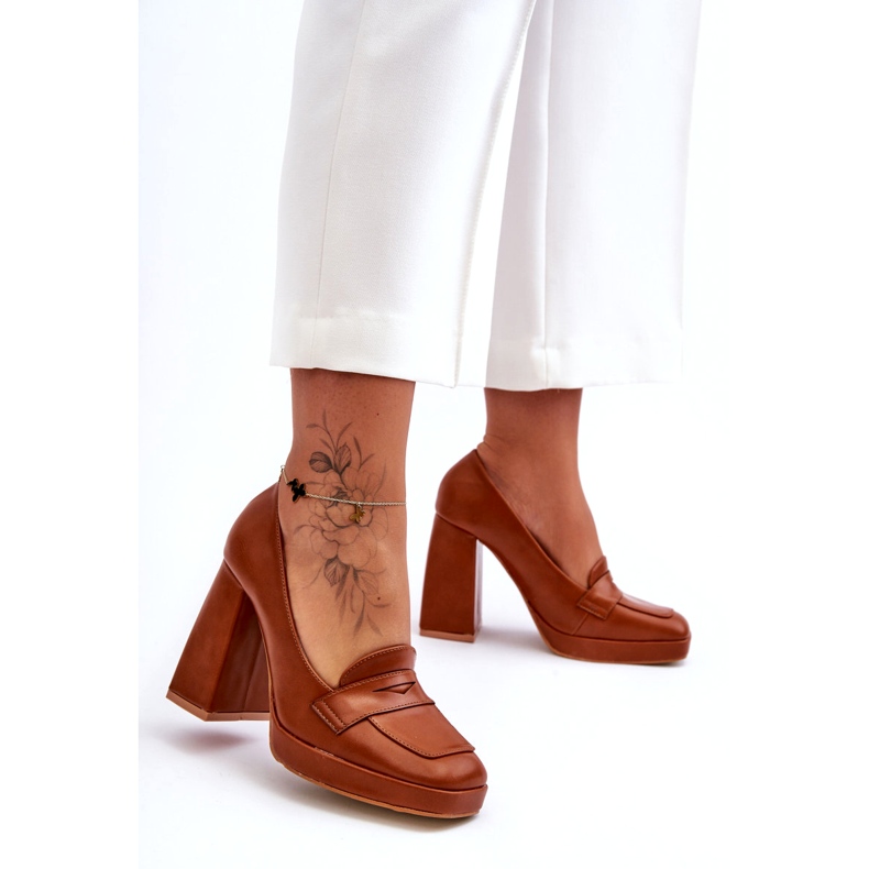 Sweet Shoes Zapatos De Tacón Alto Camel Alisa marrón 4