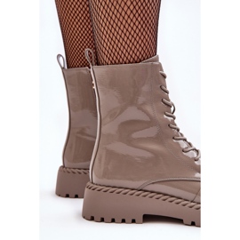 Botines Mujer Charol Con Adorno Beige S.Barski MR870-67 7