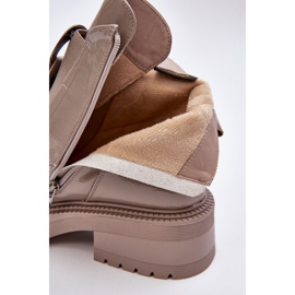 Botas Mujer Charol Con Adorno Beige S.Barski MR870-53 4