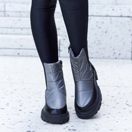 Botas de nieve Galvani con aislamiento gris 3