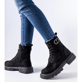 Botas broberg eco-ante negro con circonitas 2