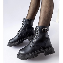 Botas aislantes negras con circonitas Broberg negro 1
