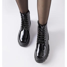 Botas de mujer Hansine charol negro 1