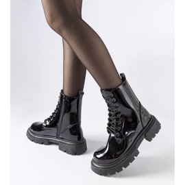 Botas de mujer Hansine charol negro 2