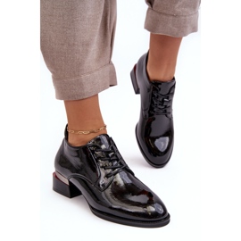 Vinceza Zapatos Mujer Charol Negro Banosa 4