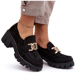 Vinceza Zapatos Mujer Ante Con Adorno, Rullenes Negros 8