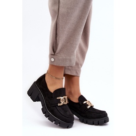 Vinceza Zapatos Mujer Ante Con Adorno, Rullenes Negros 2