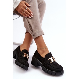 Vinceza Zapatos Mujer Ante Con Adorno, Rullenes Negros 6