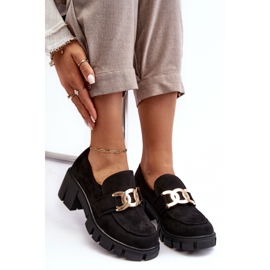 Vinceza Zapatos Mujer Ante Con Adorno, Rullenes Negros 7