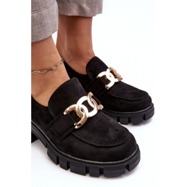 Vinceza Zapatos Mujer Ante Con Adorno, Rullenes Negros 4