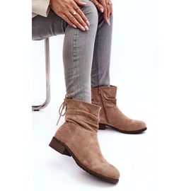 Evento Botas Planas Mujer Ante Beige Keresa 8