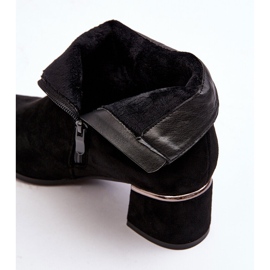 PE1 Botas Tacón Alto Mujer Ante Negro Mebassa 2