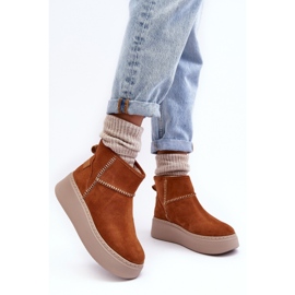 Botas de Nieve Mujer Ante Maciejka 06257-29 Marrón 6