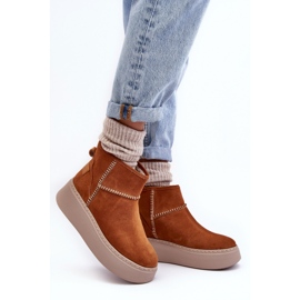 Botas de Nieve Mujer Ante Maciejka 06257-29 Marrón 5