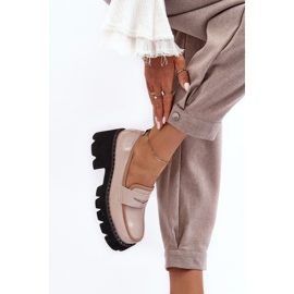 S.Barski Mocasines Mujer Piel D&amp;A MR870-32 Beige 5