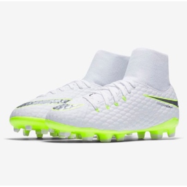 Zapatillas de fútbol Nike Hypervenom Phantom 3 Academy Df Fg Jr AH7287-107 blanco blanco 2