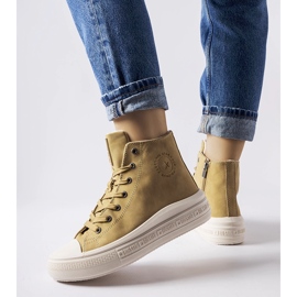 Zapatillas cálidas beige oscuro Big Star MM274026 2