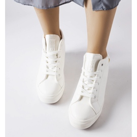 Zapatillas con cuña Big Star MM274002 blancas blanco 2