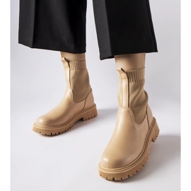 Botas ecogamuza beige Big Star MM274542 1