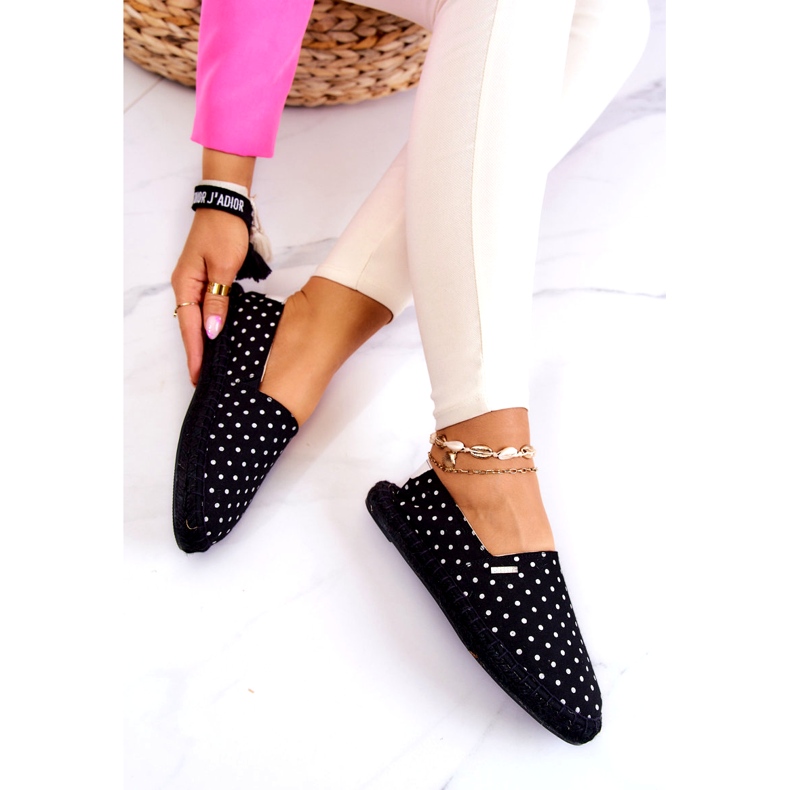 Alpargatas Mujer Big Star Lunares JJ274867 Negro 4
