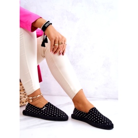 Alpargatas Mujer Con Lunares Big Star JJ274867 Negro 3