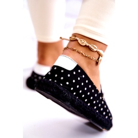 Alpargatas Mujer Con Lunares Big Star JJ274867 Negro 2