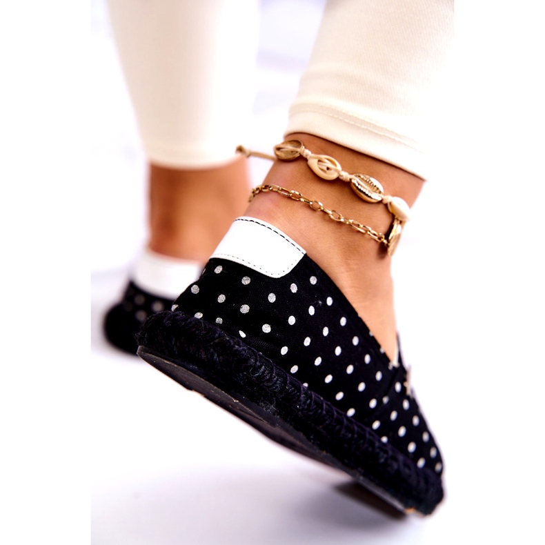 Alpargatas Mujer Big Star Lunares JJ274867 Negro 2