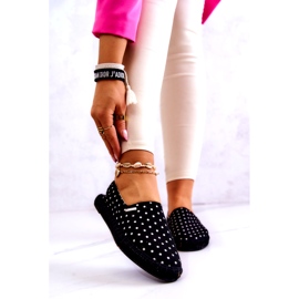 Alpargatas Mujer Con Lunares Big Star JJ274867 Negro 1