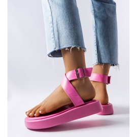 BM Sandalias rosas con plataforma de Beauchamp. rosado 1