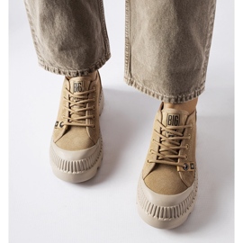 Deportivas piel beige Big Star KK274511 2