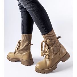 Botas calcetín beige de Portico 2