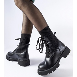 Deportivas caladas negras de Portico negro 2