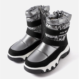 Miss Botas de nieve de niña Sturano negras y grises negro 1