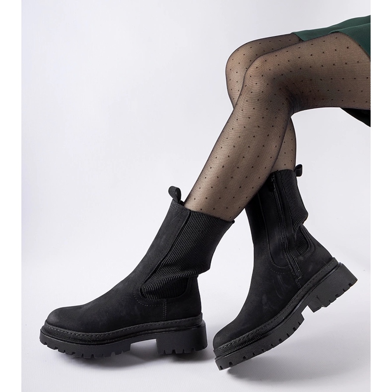 Botas altas Bernardo aislantes negras negro 1 Botas altas Bernardo aislantes negras negro 1