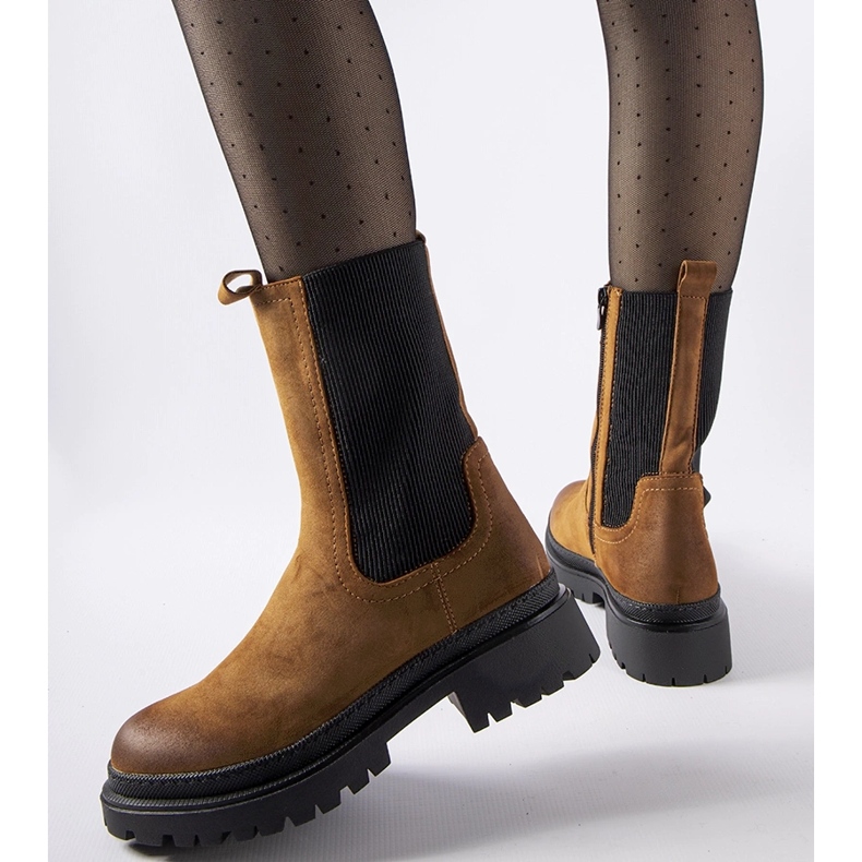 Botas altas con aislamiento marrones de Bernardo marrón 1 Botas altas con aislamiento marrones de Bernardo marrón 1