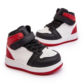 Deportivas Altas Infantiles Teredite Blancas y Rojas blanco 10