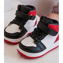 Deportivas Altas Infantiles Teredite Blancas y Rojas blanco 2 Deportivas Altas Infantiles Teredite Blancas y Rojas blanco 2