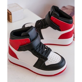 Deportivas Altas Infantiles Teredite Blancas y Rojas blanco 8