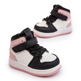 Deportivas Altas Infantiles Teredite Blancas y Rosas blanco 10