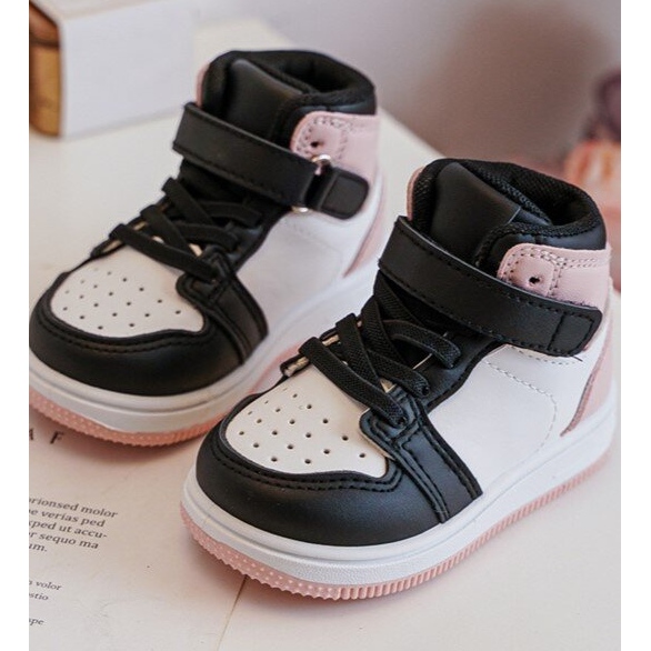 Deportivas Altas Infantiles Teredite Blancas y Rosas blanco 2