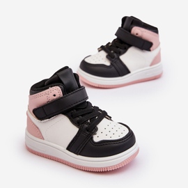 Deportivas Altas Infantiles Teredite Blancas y Rosas blanco 1 Deportivas Altas Infantiles Teredite Blancas y Rosas blanco 1