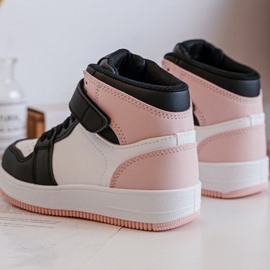 Deportivas Altas Infantiles Teredite Blancas y Rosas blanco 8